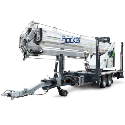 Grue montée sur remorque - AHK 36 series  - Böcker Maschinenwerke GmbH - à flèche / télescopique / pour chantier