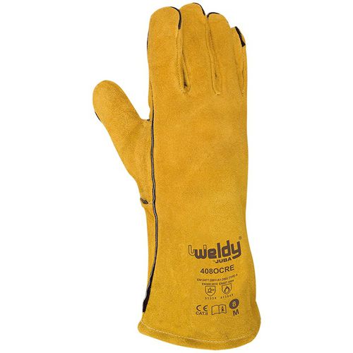 Gants de soudage - 408OCRE WELDY - Juba - de protection mécanique / antichaleur / en peau de vache
