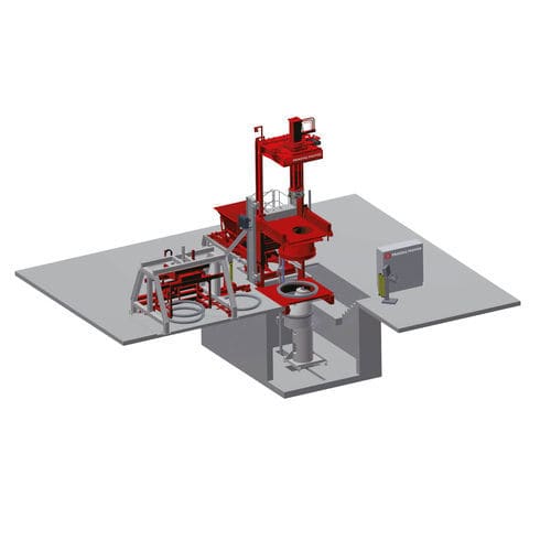 Ligne de production pour produits en béton - MISTRAL - TOPWERK - pour caisses / pour canalisations en béton / pour trou d'homme en béton