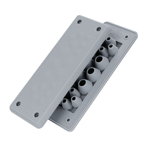 Plaque passe-câbles IP66 - MH24 F17-2 - Trelleborg Cable Entry Solutions - UL94 V-0 / pour câble