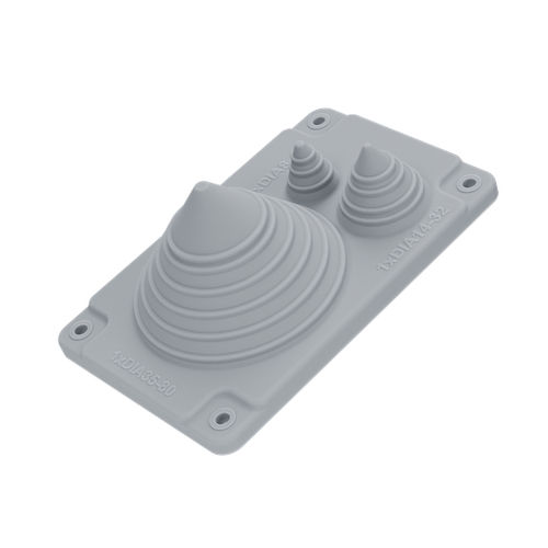 Entrée de câble IP66 - MC 1/3 SOLAR LIGHT GREY UL94 V-0 - Trelleborg Cable Entry Solutions - UL94 V-0 / pour câble / pour armoire électrique