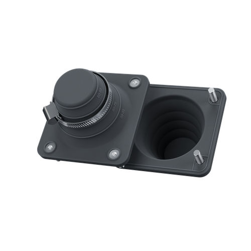 Passe-câble en TPE - T-CG 50-88 BLACK UL94 V-0 - Trelleborg Cable Entry Solutions - à membrane / IP66 / à visser