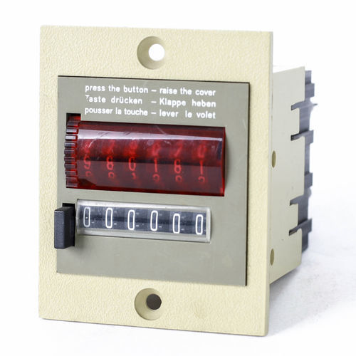 Compteur d'impulsions - 422 - Hitech - à 6 chiffres / analogique / électromécanique