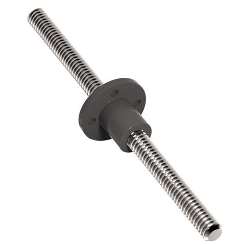 Vis coulissante à filetage rond - HLR series - Helix Linear Technologies - en plastique / à écrou