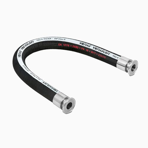 Tuyau flexible pour produits chimiques - Venaflon® Full-X - Venair - en caoutchouc / en acier inoxydable / avec renfort en polyester