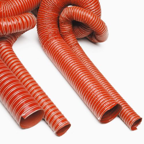 Gaine de ventilation spiralée - Vena &reg; HT/HTD - Venair - en acier / en silicone / en fibre de verre