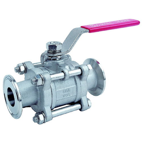 Vanne à boisseau sphérique - BT-V3SAN - BOLA-TEK Mfg.Co - à levier / 3 pièces / pour sanitaire