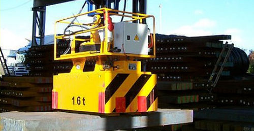 Aimant de levage électro-permanent pour poutrelle - Airpes - de manutention / à traverse fixe / sur batterie