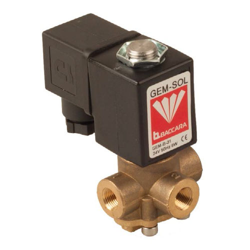 Électrovanne universelle - GEM-U  - BACCARA AUTOMATION - à commande directe / 3 voies / pour eau