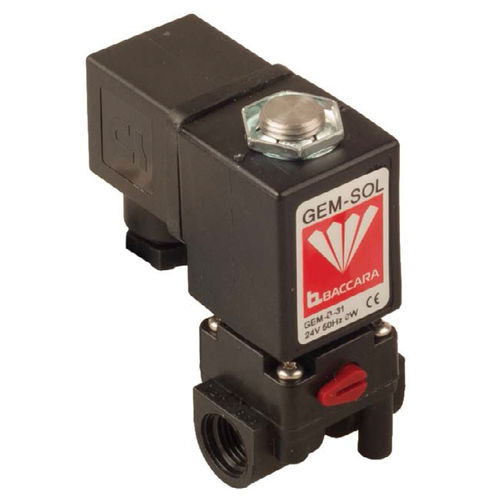 Électrovanne pour produits chimiques - GEM-C - BACCARA AUTOMATION - 2 voies / NF / NO