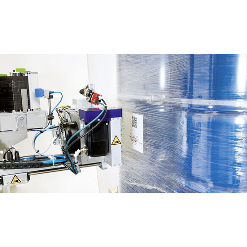Système d'étiquetage entièrement automatique - IBLM - b+b Automations- und Steuerungstechnik GmbH - de palettes / pour fûts / pour conteneur IBC