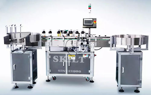 Système d'étiquetage contrôlé par PLC - PLM-DS Series - skiltpack - pour bouteilles