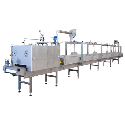 Pasteurisateur tunnel - Food Tech S.r.l. - à vapeur / de pâtes / pour traitement thermique