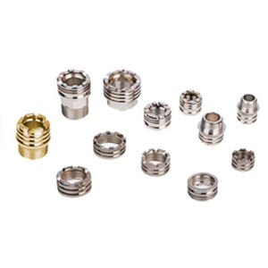 Insert de laiton - Vaishnavi Metal Products - moleté / en chrome / rond