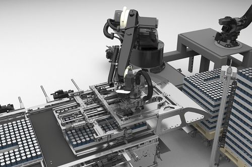 Palettiseur robotisé - PLR - KHS GmbH - couche par couche / verre / de canettes
