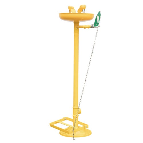 Douche oculaire sur pied - E series - Fortune Protection Safety Ltd. - en plastique
