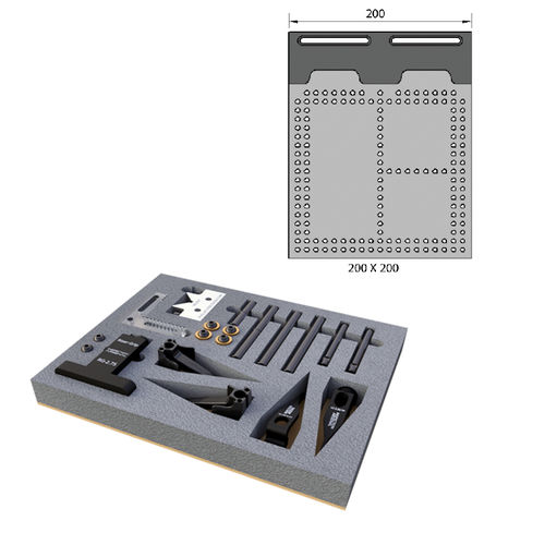 Système de bridage et de montage pour appareils de mesure optique - ALUMESS.easyloc Einsteiger-Set 200 VB - Spreitzer GmbH & Co. KG - Präzisionswerkzeuge