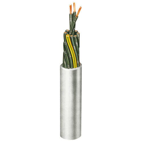 Câble électrique de données - HO5VV5-F-JZ 3 X 2,5 - Metrofunk Kabel-Union - résistant à l'huile / multifil / de commande