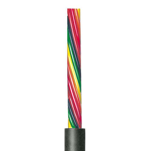 Câble de commande souple - 2 x AWG 22 UL black - Metrofunk Kabel-Union
