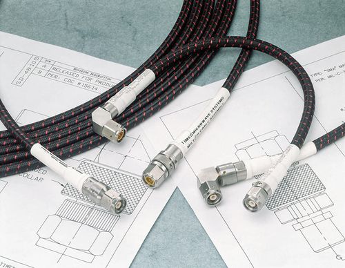 Harnais électrique à faible perte - MilTech - Times Microwave Systems - coaxial / RF / droit