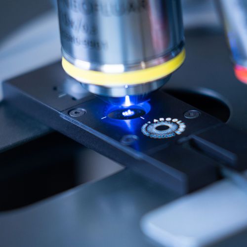 Lame de microscope de calibration - Argo-POWER LM V2 - Argolight - par fluorescence