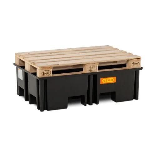 Palette de rétention pour fûts - 11484 - Ricomi srl - 2 fûts / en polyéthylène