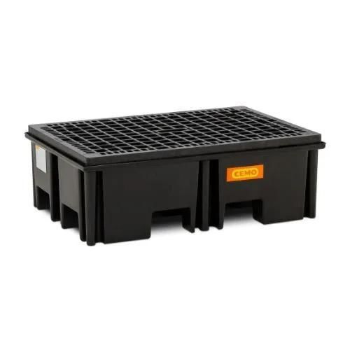 Palette de rétention pour fûts - 11486 - Ricomi srl - 2 fûts / en polyéthylène / avec grille galvanisée