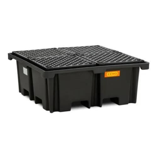 Palette de rétention pour fûts - 11278 - Ricomi srl - 4 fûts / en polyéthylène