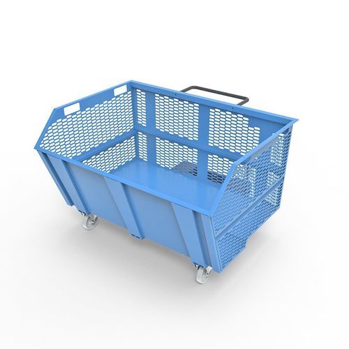 Conteneur à déchets en acier - LT1600R series - Ricomi srl - à chargement latéral / pour déchets industriels / en maille métallique