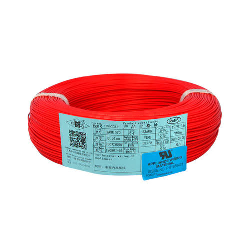 Fil électrique isolé - UL1570 series - Shanghai Shenyuan High Temperature wire Co., Ltd - en cuivre / en PTFE / souple