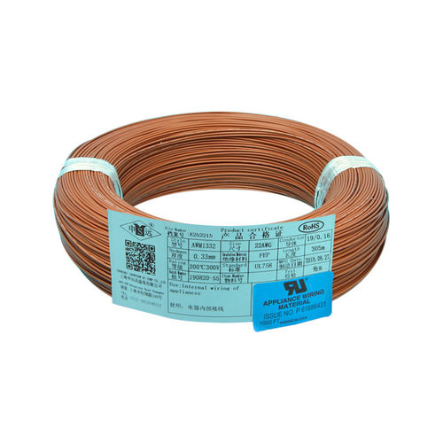 Fil électrique isolé - UL1332 series - Shanghai Shenyuan High Temperature wire Co., Ltd - en cuivre / en FEP / souple