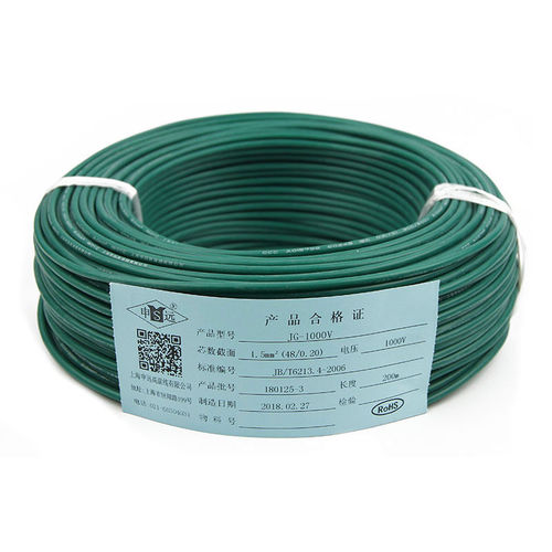 Fil électrique isolé - JG / JGG series - Shanghai Shenyuan High Temperature wire Co., Ltd - en cuivre / en caoutchouc silicone / souple