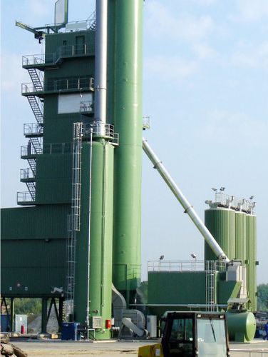 Silo pour asphalte - Kurz Silo systeme - soudé / avec mélangeur / en métal