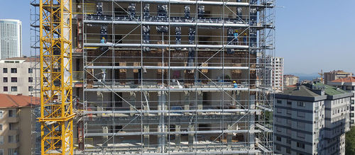 Tour d'échafaudage fixe - Euroscaf - URTIM - de façade