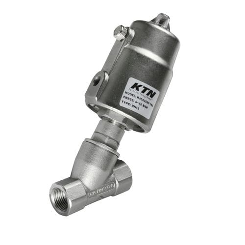 Vanne à siège incliné - 411GS - KTN - à membrane / à commande pneumatique / pour gaz