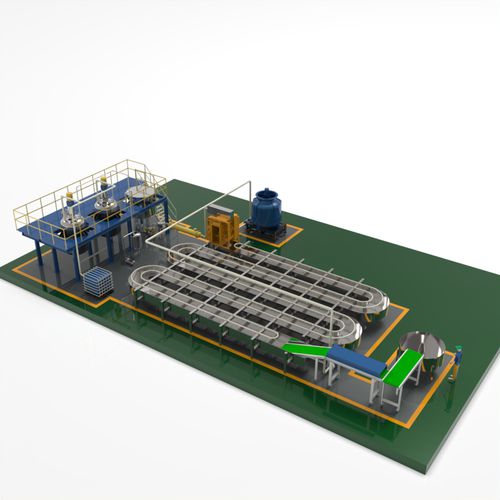 Ligne de production pour coussin - HOT MELT PSA PILLOW-SHAPED PRODUCTION LINE - foshan jct machinery ltd - automatique / contrôlée par PLC / avec mélangeur