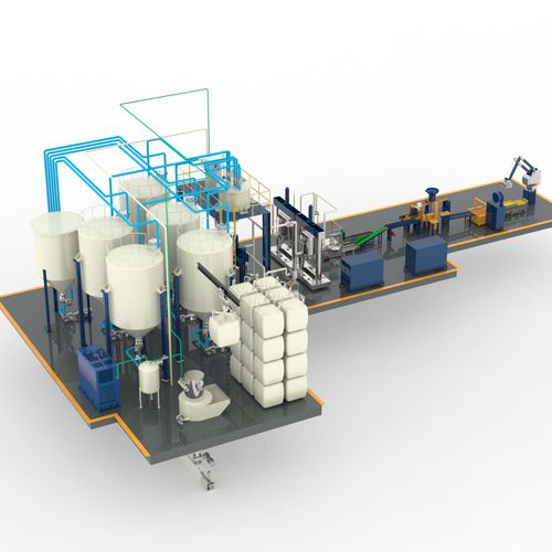 Ligne de production de flans - foshan jct machinery ltd - pour chantier de construction