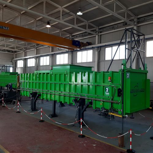 Compacteur de déchets mélangés - TECNO COSTRUZIONI SRL - stationnaire / horizontal / à chargement par le haut