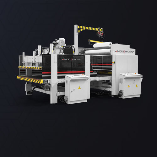 Machine de conditionnement contrôlée par PLC - M-2300 - MERT MACHINERY - sous film / pour matelas / pneumatique