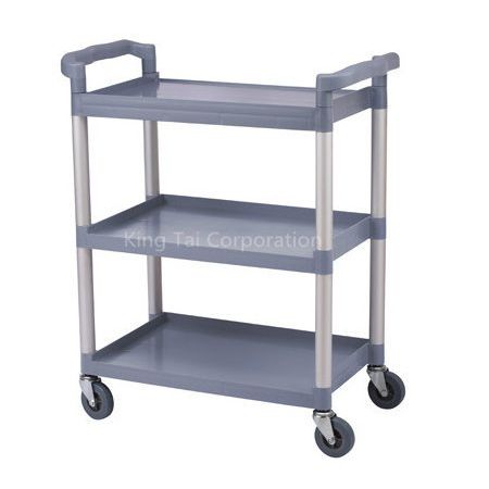 Chariot desserte - KT-032A - Qingdao King Tai Plastic Industry Co.,Ltd - en polypropylène / 3 niveaux / polyvalent