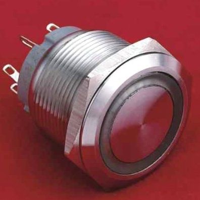 Bouton poussoir sensitif - GQ22-11WE - Coca Enterprise Co.,Ltd. - antivandalisme / lumineux (LED) / en anneau