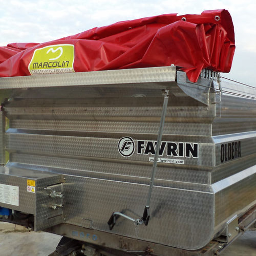 Cuve pour transport - VSC series - Favrin S.r.l. - pour raisins / en acier inox / rectangulaire