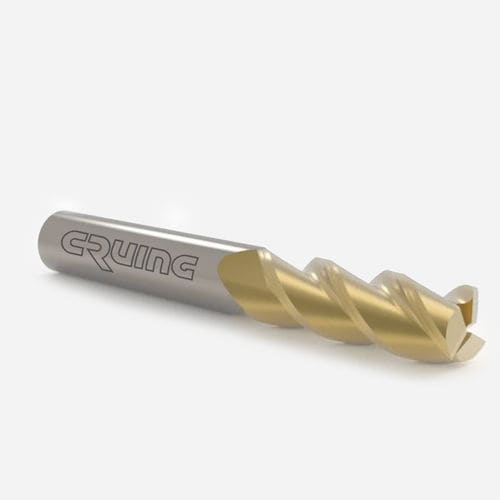 Fraise carbure monobloc - AM100 series - Cruing Italy srl - pour aluminium / haute performance / pour la découpe