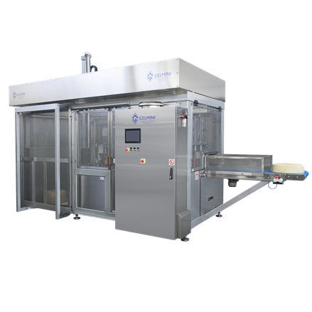 Portionneuse de fromage à pâte dure - EOS - Gelmini - mécanique / automatique / avec convoyeur