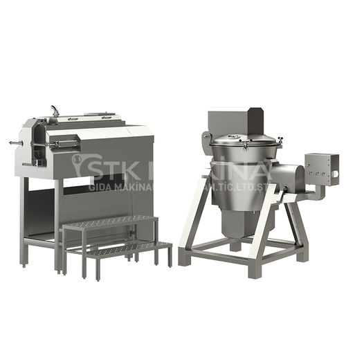 Cuiseur industriel sec - STK Makina - à vapeur / pour fromage