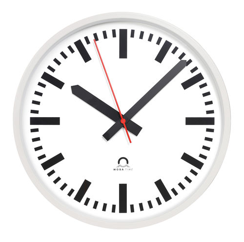 Horloge pour extérieur - FLEX - MOBATIME Swiss Time Systems - synchronisée / double face / analogique