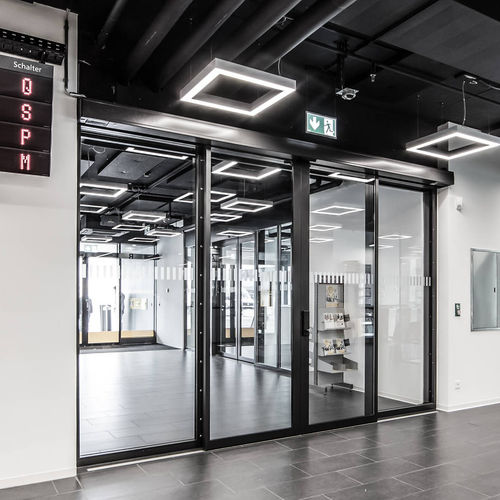 Porte retardant l’effraction - SLX RC2 / RC3 - Gilgen Door Systems AG - coulissante / en verre / pour l'intérieur