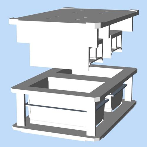 Moule alimentaire pour fromage - Laude – A Tetra Pak company - ovale / horizontal / bi-empreintes
