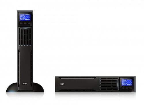 UPS à double conversion - Custos 9X+ 1k/1.5k/2k/3k - FSP Technology Inc. - monophasé / avec afficheur LCD / Mode Eco