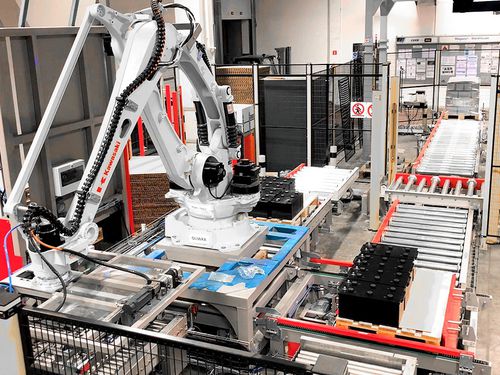 Palettiseur robotisé - TES STM GROUP - de manutention / petit